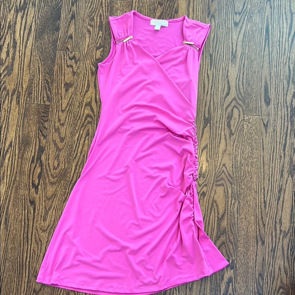 MICHAEL Michael Kors Pink Asymmetrical Sheath Dress